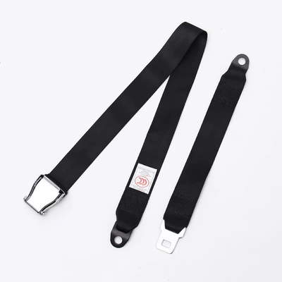 Car seat belt Car Aircraft High-Speed Rail Aviation - black-airplane-seat-belt
