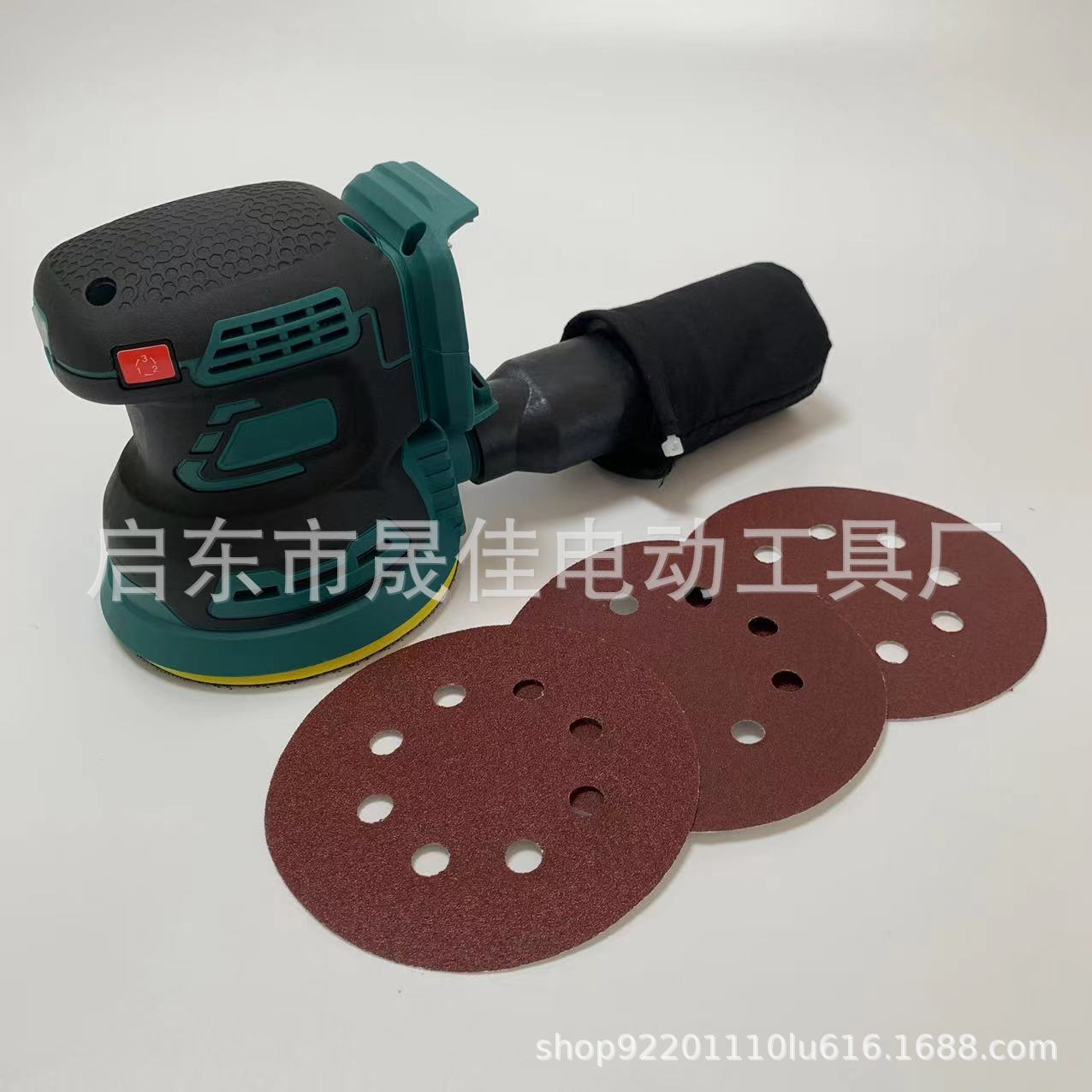 无刷锂电砂纸机 电动打磨机 方形砂纸机圆形砂纸机  充电式砂光机
