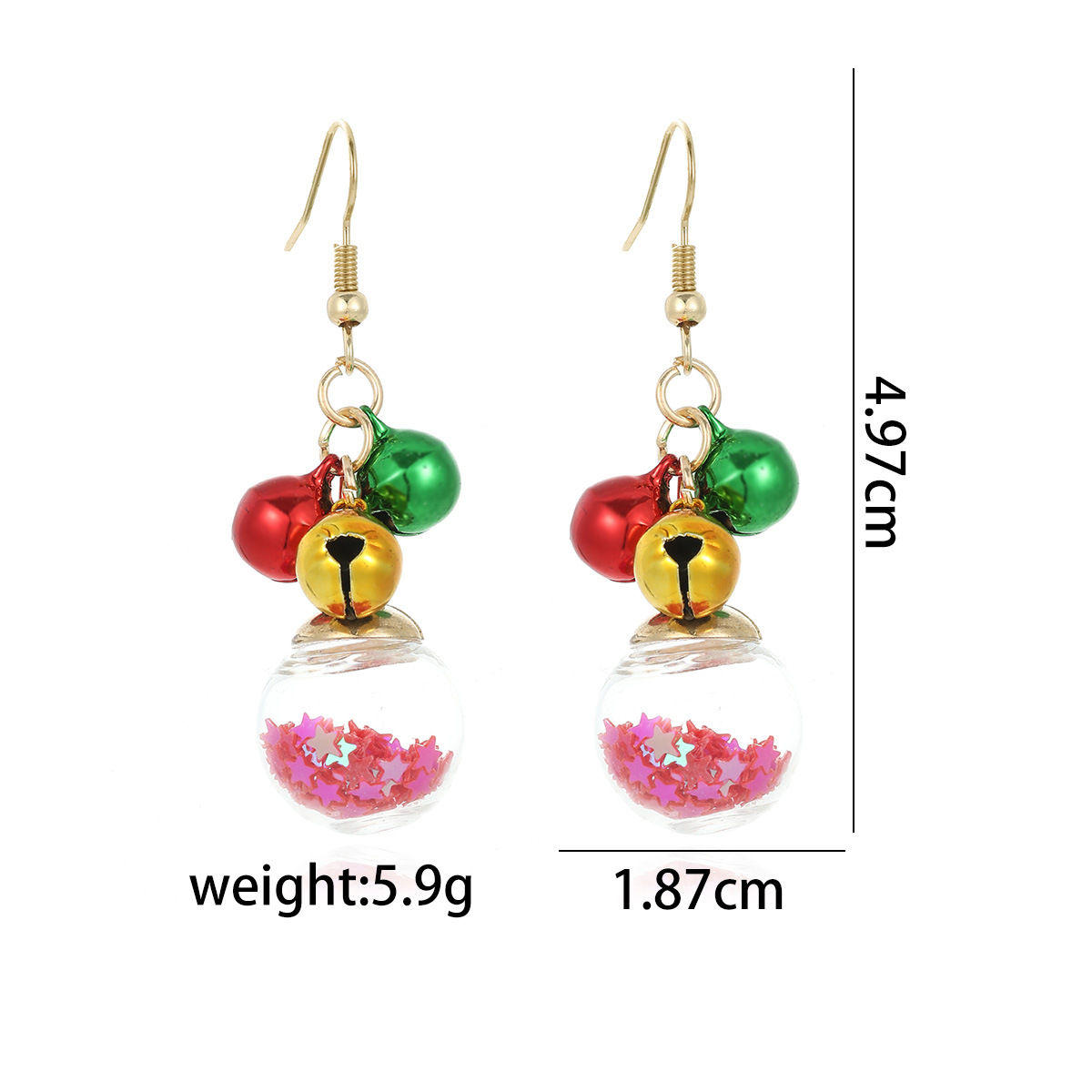 24.bell ball earrings