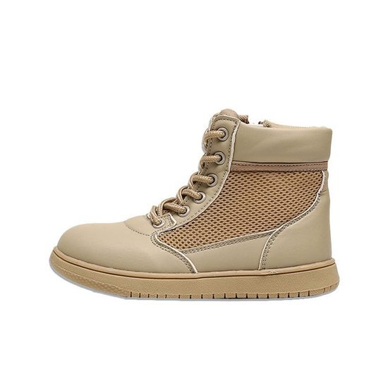 Children's summer camp military training Martin boots combat boots outdoor sneaker summer breathable mesh shoes Zhongtong boots Warwolf shoes