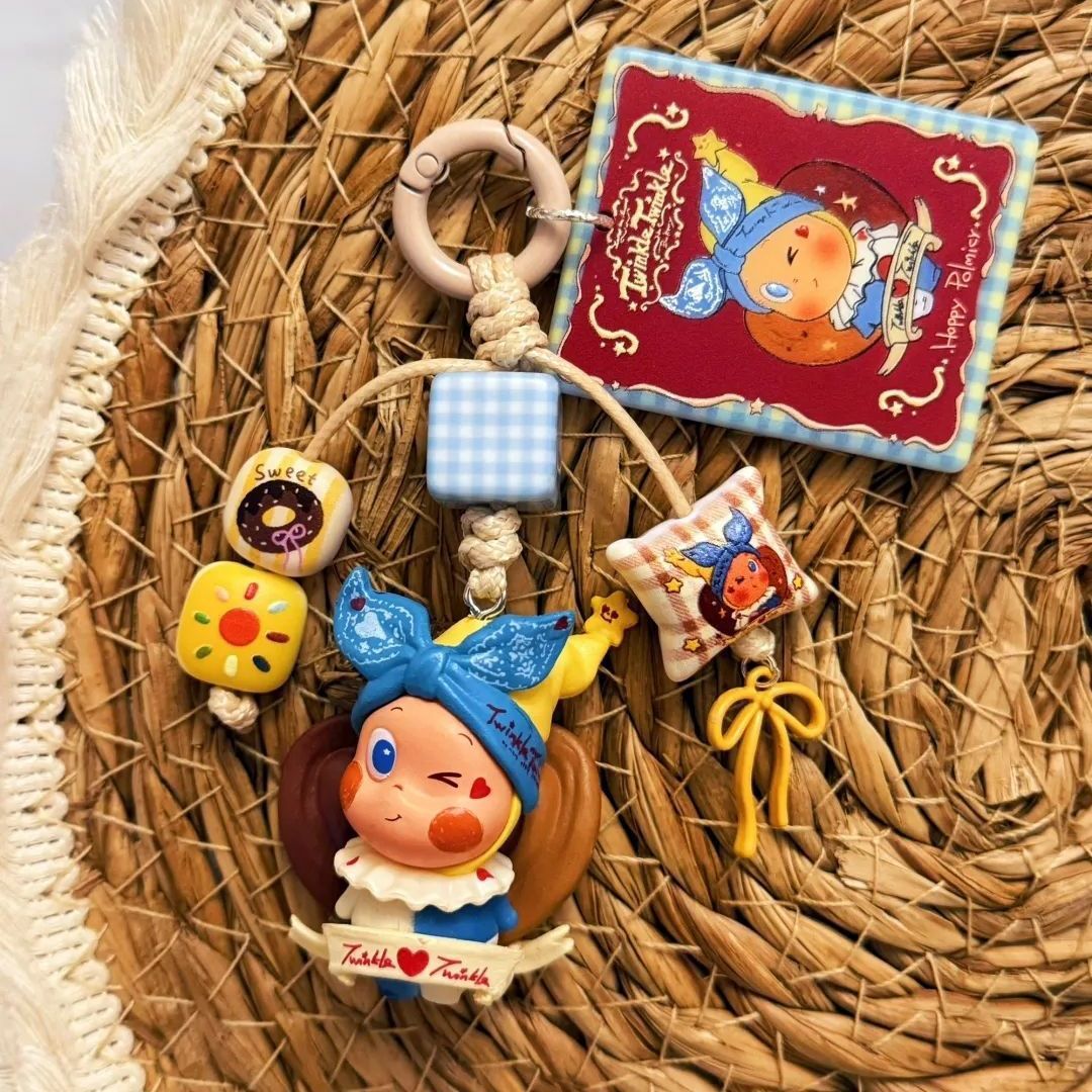 Handmade Cute Fourth-Generation Star People Cute Baby Phone Chain Keychain Bag Pendant Couple Gift