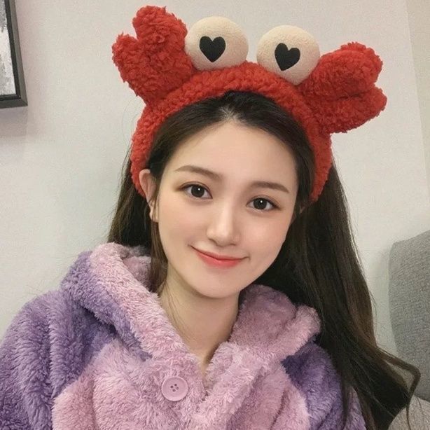 Lavarse la cara cinturón de cabello lindos de peluche para la mujer lavado y máscara especial de agujeros de cabello cinturón de cabello brazalete