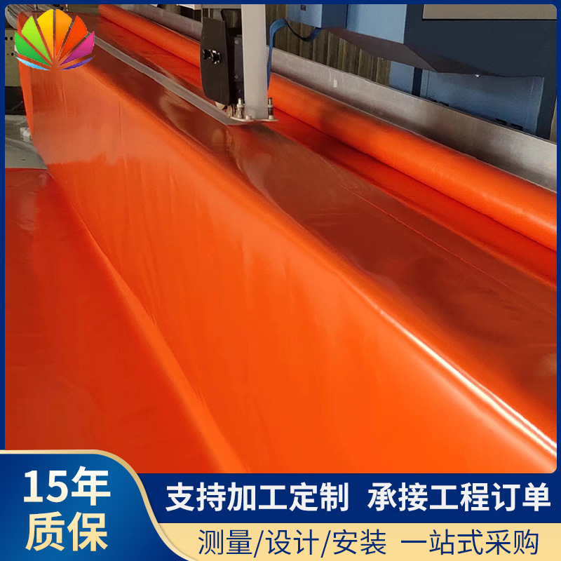 篷布防水Pvc夹网布户外高强涤纶耐高温刀刮布ETFE篷布膜布