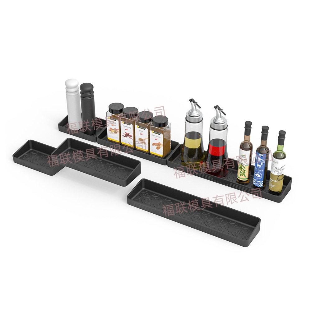 Estufa transfronteriza superior Spice Rack de almacenamiento de cocina Rack de almacenamiento de horno de silicona Rack de almacenamiento de succión magnética Rack Spice Rack
