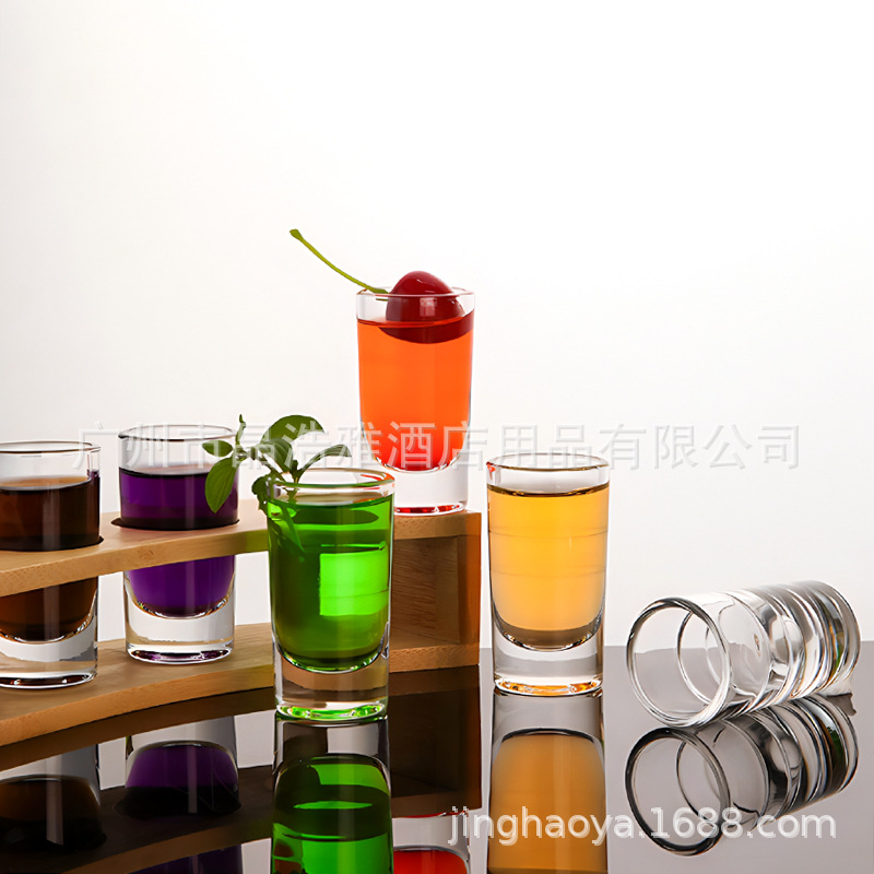 子弹杯白酒杯云吞杯shot杯小酒杯一口杯30ml鸡尾酒杯酒吧专用批发