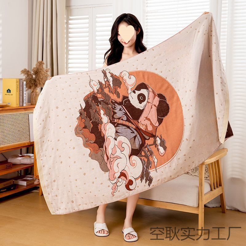 Cotton gauze quick dry children's bath towel for home use for men…
