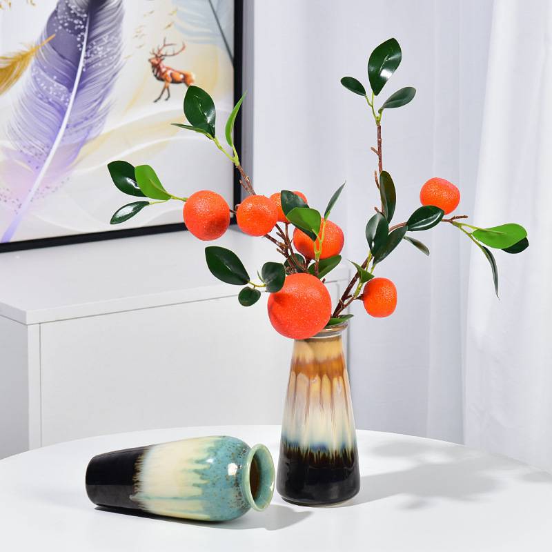 Simulation flower pomegranate ornament living room interior…