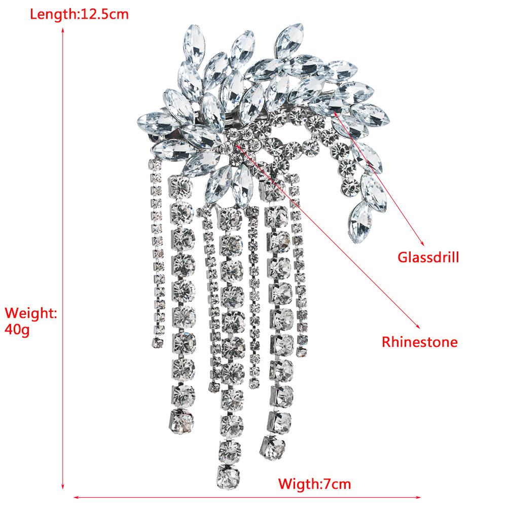 Rhinestone Duck Mouth Alloy Hair Accessories display picture 1