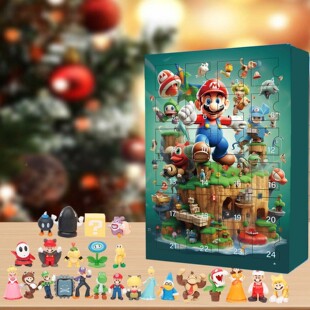 Cross-border Popular Mario Christmas Countdown 24 Doll Blind Box Christmas Advent Calendar