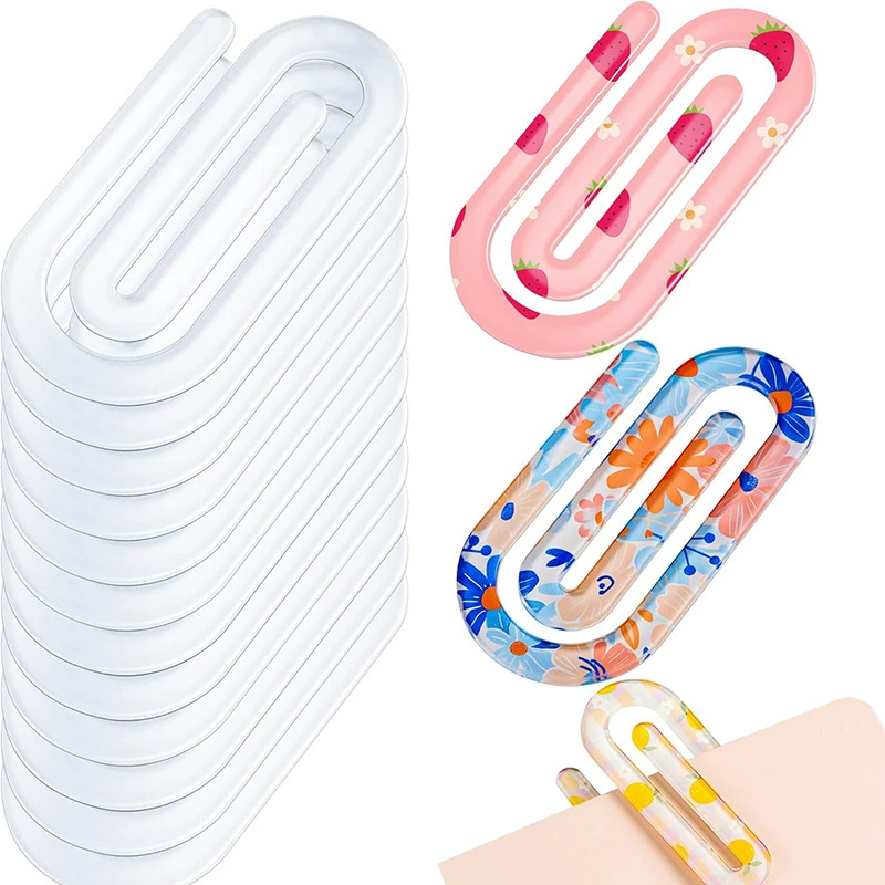 Креативный новый пробел незавершенный прозрачный акриловая сублимация акриловая скрепка закладка DIY скрепка