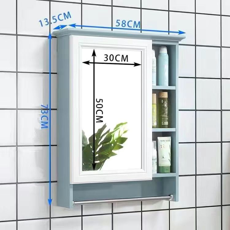 파란색과 흰색 수건걸이 포함(핫 세일 484세트) - 60cm