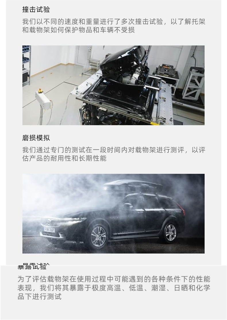 Universal large-capacity flat roof luggage box for SUVs, car roof rack travel box, recessed type