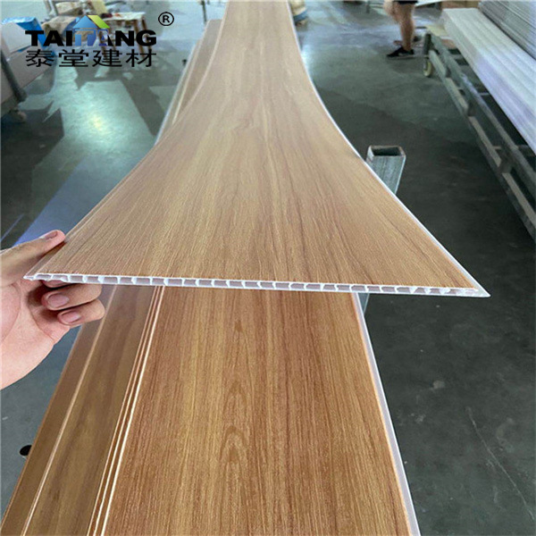 Tablero de revestimiento de PVC, techo de pulido blanco, fuelle de plástico, placa de acero de plástico, decoración de la escuela de apartamentos, revestimiento de pared, fuelle de PVC