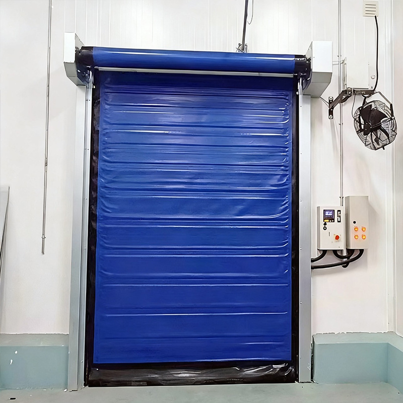 全自动拉链冷库门食品医药洁净室PVC密闭门自动卷帘门电动卷闸门