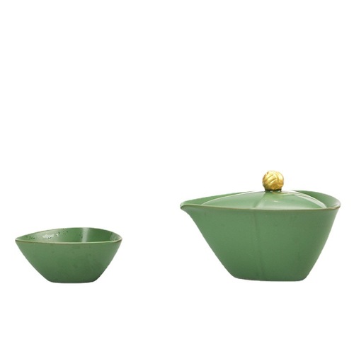 Travel Tea Set Full Set Dragon Boat Festival Gift Creative Zongzi Fast Cup One Pot Two Cups Portable Tea Set Wholesale