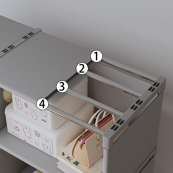 Simple bookshelf household floor-standing multi-layer storage shelf…