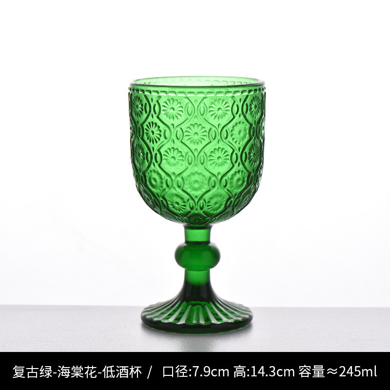 Nuevo retrógrado tallado alto taza de agua taza de vino taza de bebida creativa elegante casa hotel café utensilios de vino