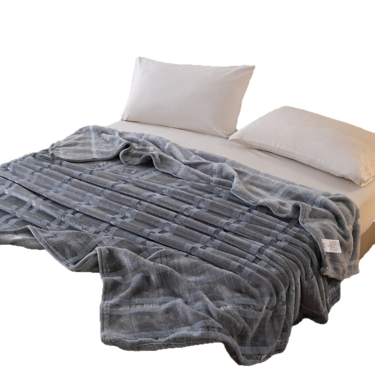 Manta Jacquard de Franela de 3 Capas Terciopelo de Frijol Térmico para Sofá y Dormitorio image 6