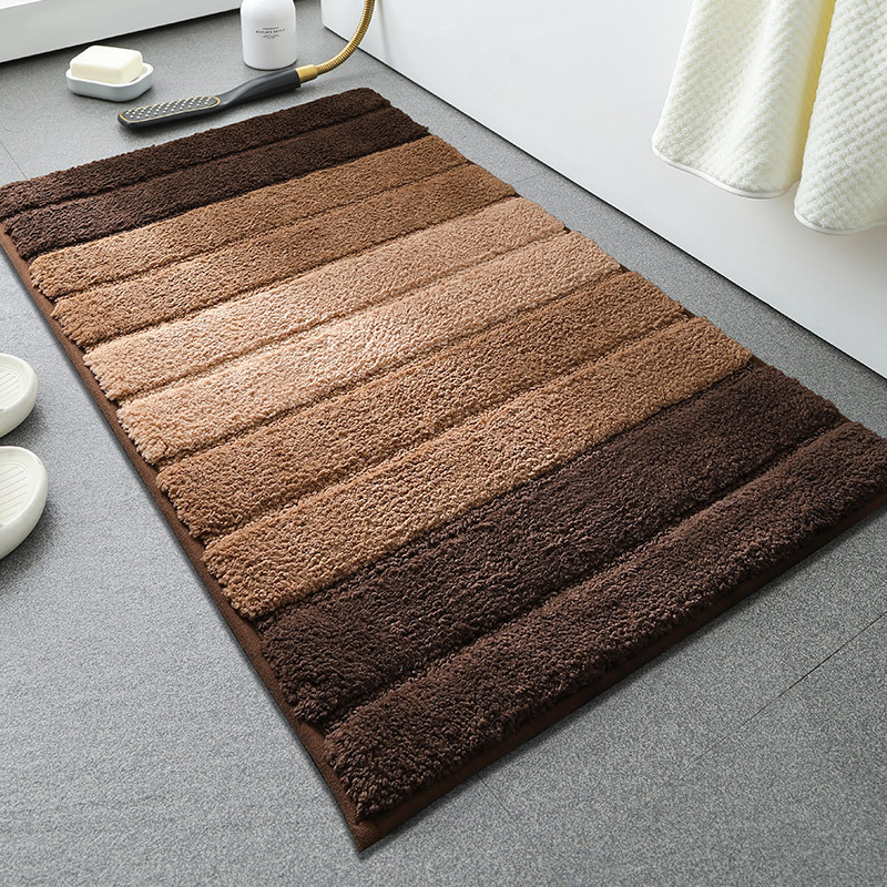 Alfombrilla antideslizante en la puerta del baño flocado Alfombra absorbente gruesa Alfombra de entrada del inodoro Alfombrilla de la puerta Alfombra de la cama del dormitorio