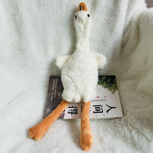 批发小白鹅安抚毛绒玩具瘦小鹅布娃娃流量款抓机娃娃活动礼品抛洒