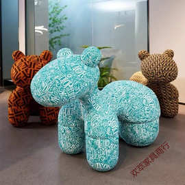 小马椅可爱椅子客厅动物凳子个性儿童坐凳卡通造型一体网红小马凳