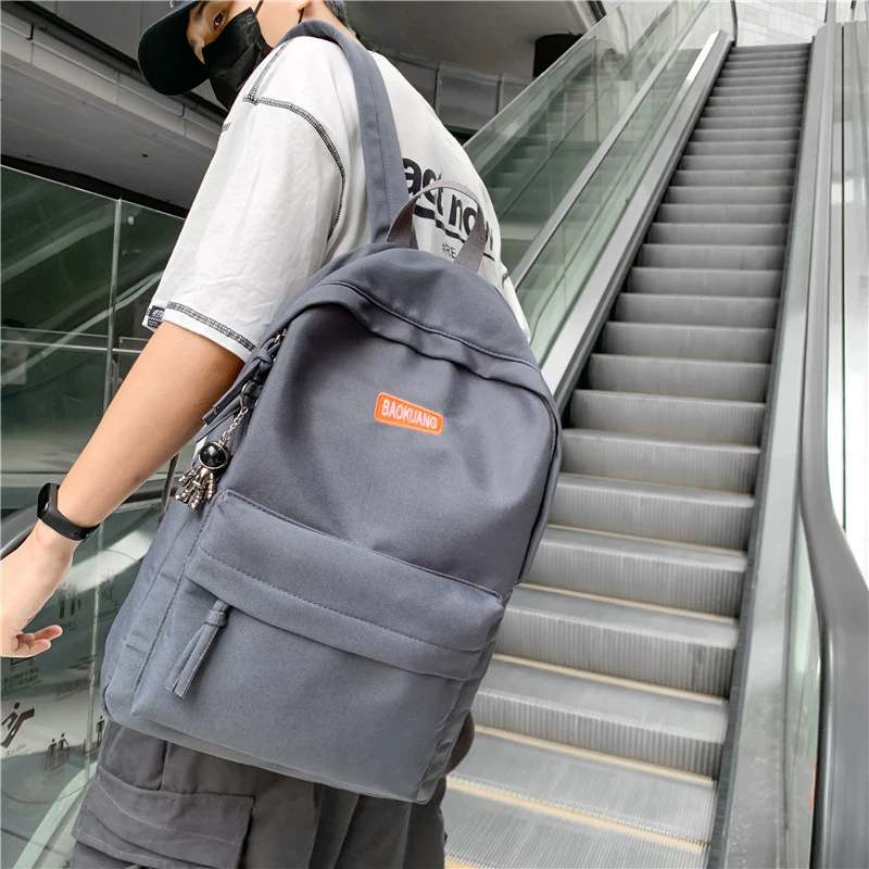 Backpack, shoulder bag, fashionable school bag for beloved, Korean style, for students, simple and elegant design