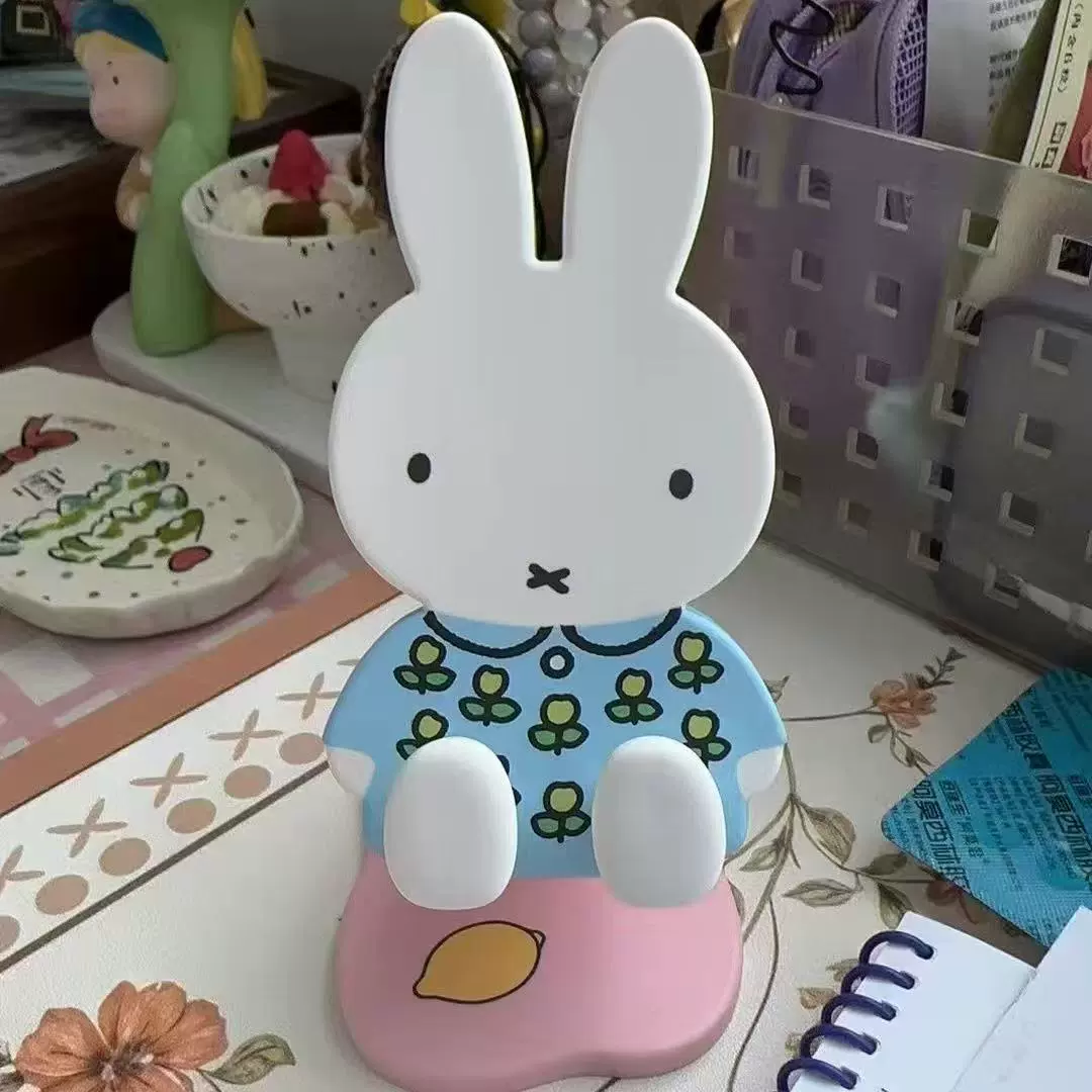 Складная подставка для мобильного телефона в виде зайчика Miffy Miffy, регулируемая телескопическая подставка для просмотра трансляций на столе