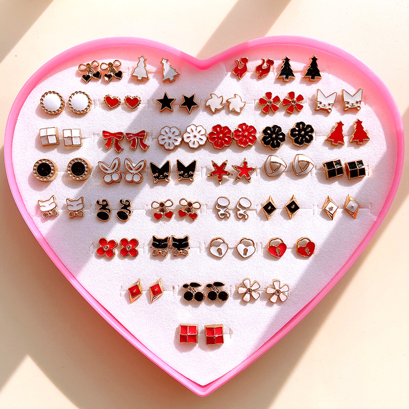 Hypoallergenic Plastic Ear Studs A Box S...