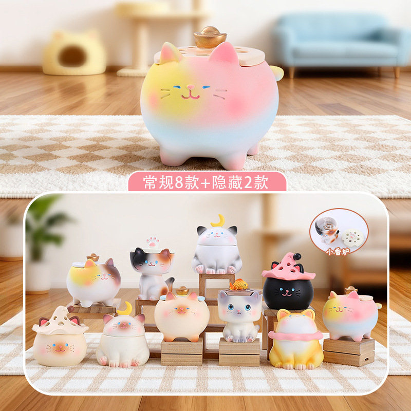 新型のパンダの楽悠悠の漫画のブラインドの箱のデスクトップの装飾の小さい置物の2次元の贈り物のメーカーの直接販売のおもちゃ