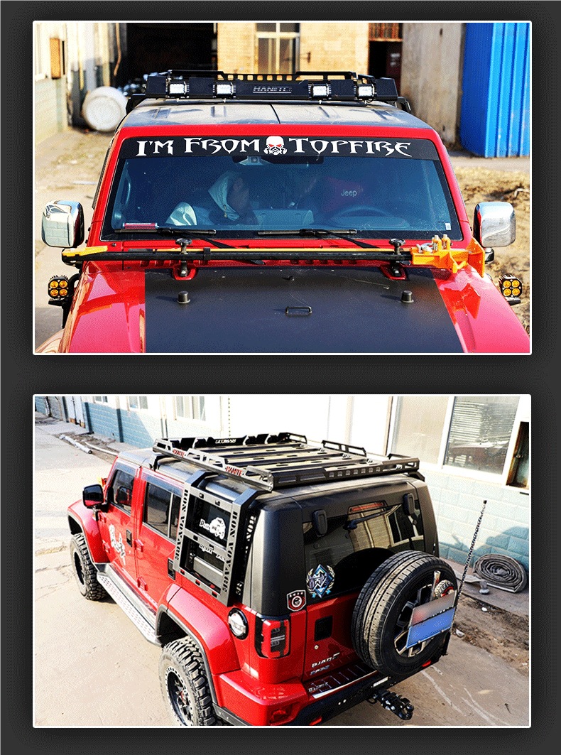 Beijing Bj40 Modified Luggage Rack Roof Frame Travel Rack Bj4Cl Luggage Basket Car Bj40Plus Shelf