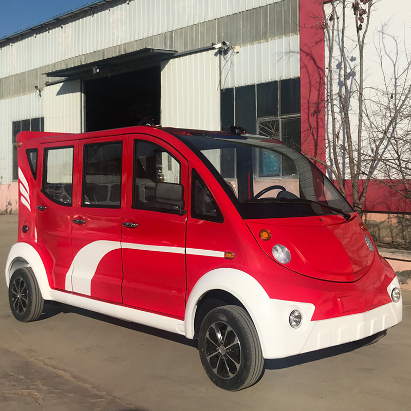 三排8座电动巡逻车公园校园旅游景区观光车全封闭治安电动巡逻车