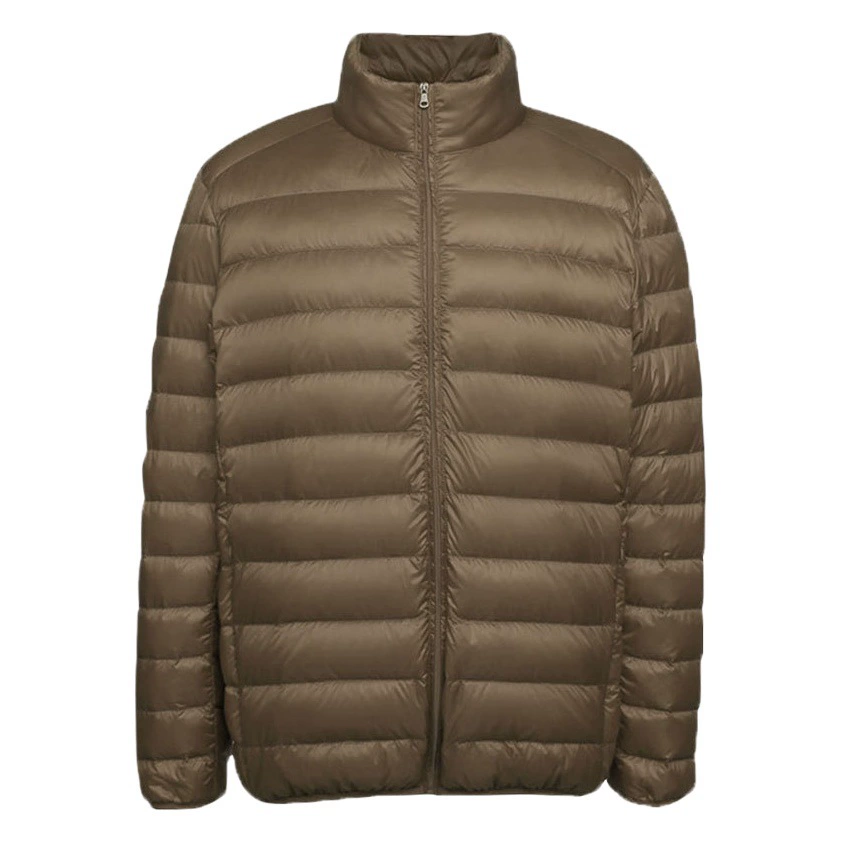 Мужская тонкая пуховая куртка с воротником-стойкой, короткая, 90% пух, корейский стиль, большие размеры, дропшиппинг, трансграничная торговля (Пинху)