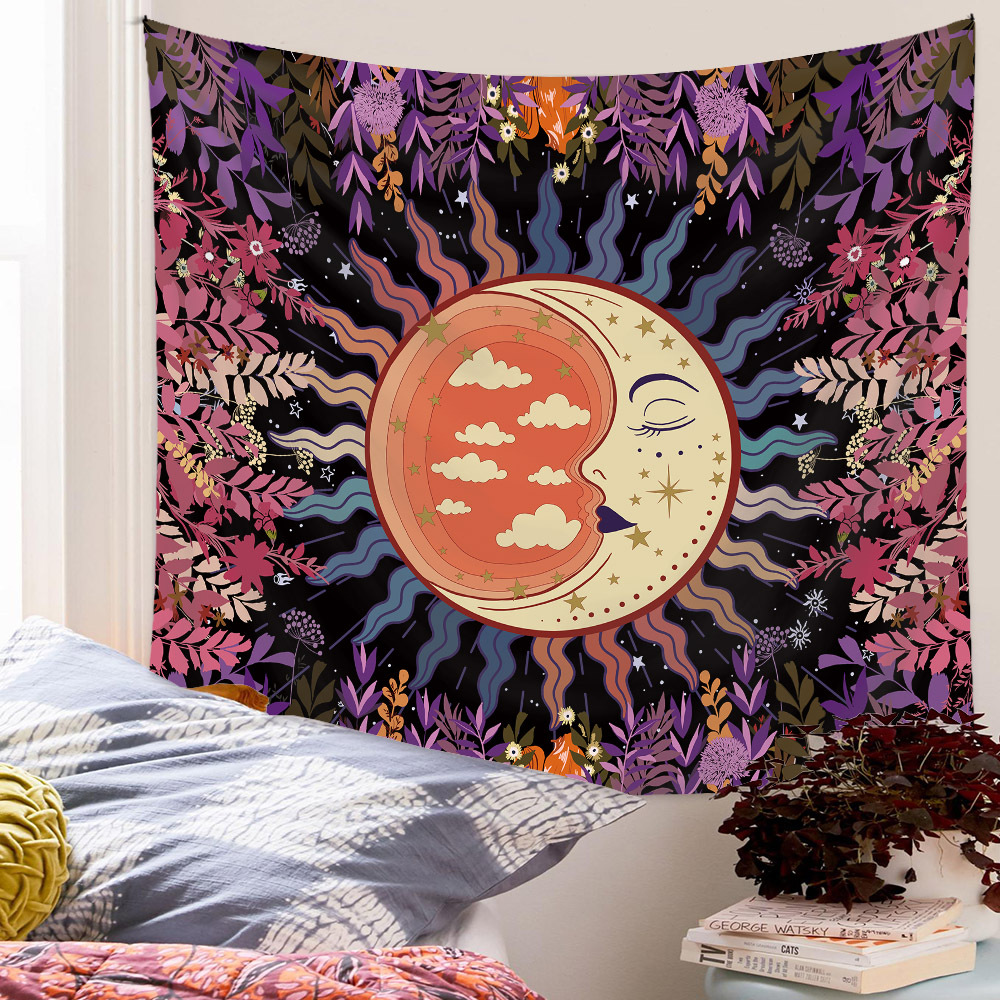 Bohemian Constellation Printing Wall Decoration Cloth Tapestry Wholesale Nihaojewelry display picture 13