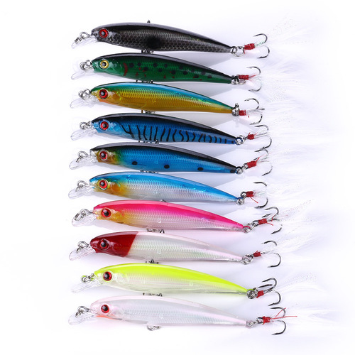 Minollua bait 9cm8g micro-object long-range floating water suspension Xiaomino sea fishing dead fly Lua fake bait bait
