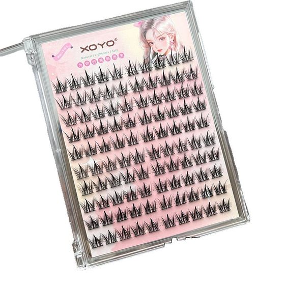 XOYO100 Cluster Large Capacity Gel-free Small Milk Dog ~ Dog False Eyelashes Lazy People Thick Natural Cartoon Simulation Segment