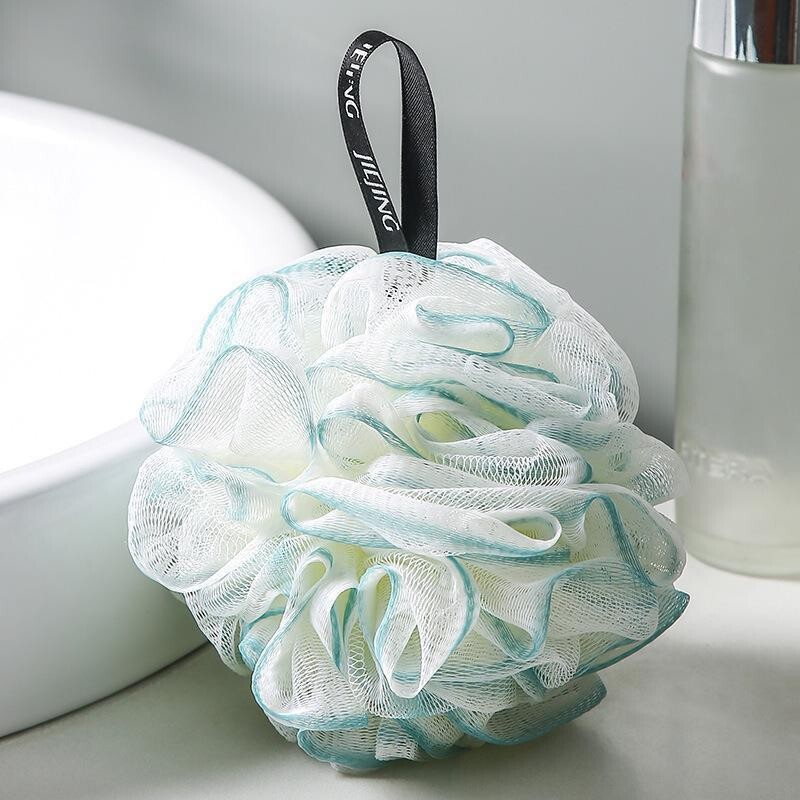 Large lace three-color bath ball, non-disintegrating bath flower, high aesthetic value, unisex bath ball, bath scrubber, wholesale Large lace three-color bath ball, non-disintegrating bath flower, high aesthetic value, unisex bath ball, bath scrubber, wholesale