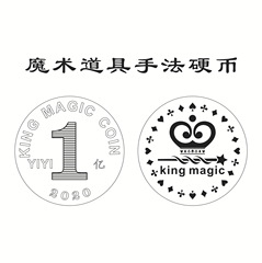 G0411 魔術幣 大幣 美版 Half Dollar 手法硬幣 金銀大小魔術道具