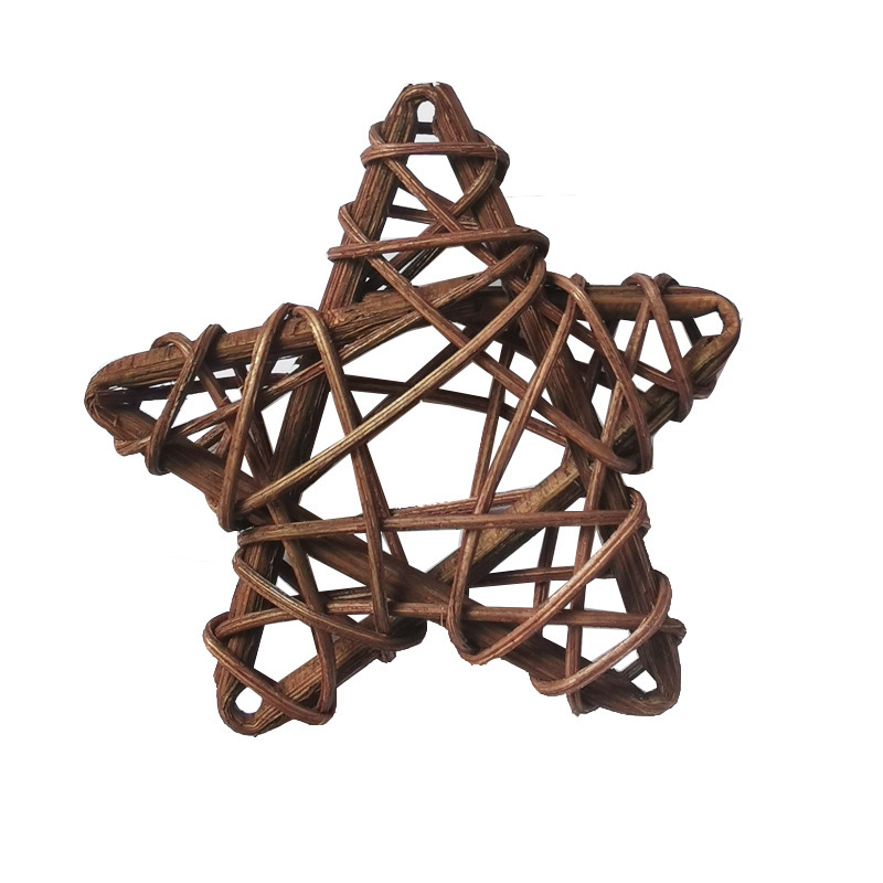 도매 및 소매 도매 및 소매 7cm 등나무 오각별 소스 제조업체 소스 제품