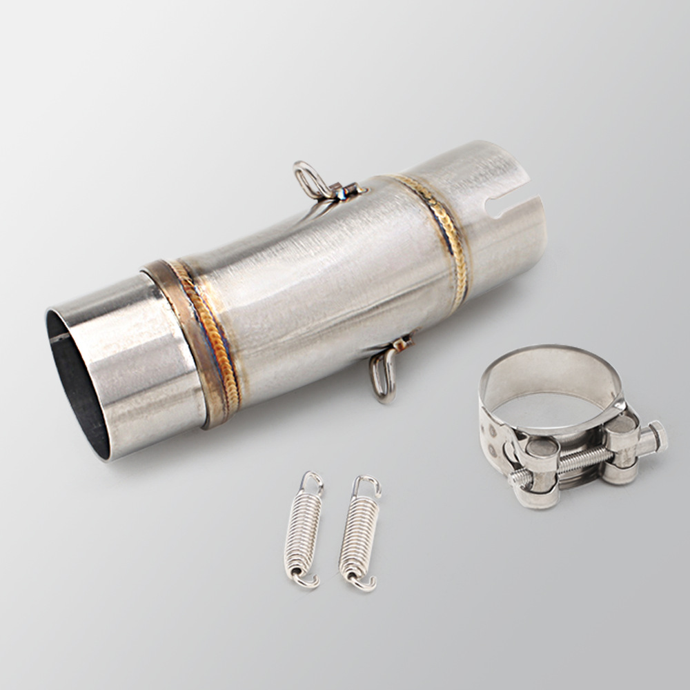 Motorcycle Exhaust Pipe Modification Z400 Stainless Steel Mid-Section and Tail-Section Silencer, Non-Destructive Installation 2017- Present