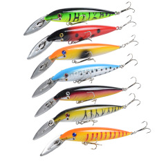 Plastic Hard Baits Large Iron Tongue Plate Minnow 14cm/16.2g Floating Lure Artificial Fish Bait Manufacturer