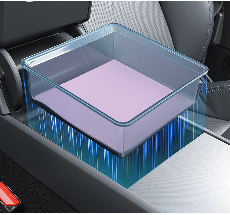 Suitable for Tesla's New Model Y/Yl Center Console Armrest Storage Box, New 3-Specific Storage Box