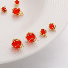 ��ɫ14K����ͭ��ʯ�����Ť����׹�鶯��׹diy����������Ʒ����