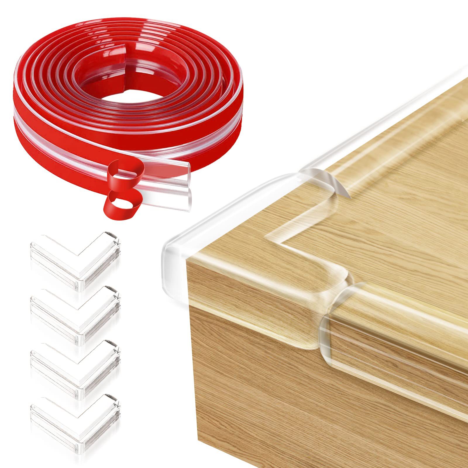 Cross-Border Anti-Collision Strips, Odorless Children's Transparent Anti-Collision Strips, Soft Table Edge Baby Corner Protection Anti-Collision Strips in Stock