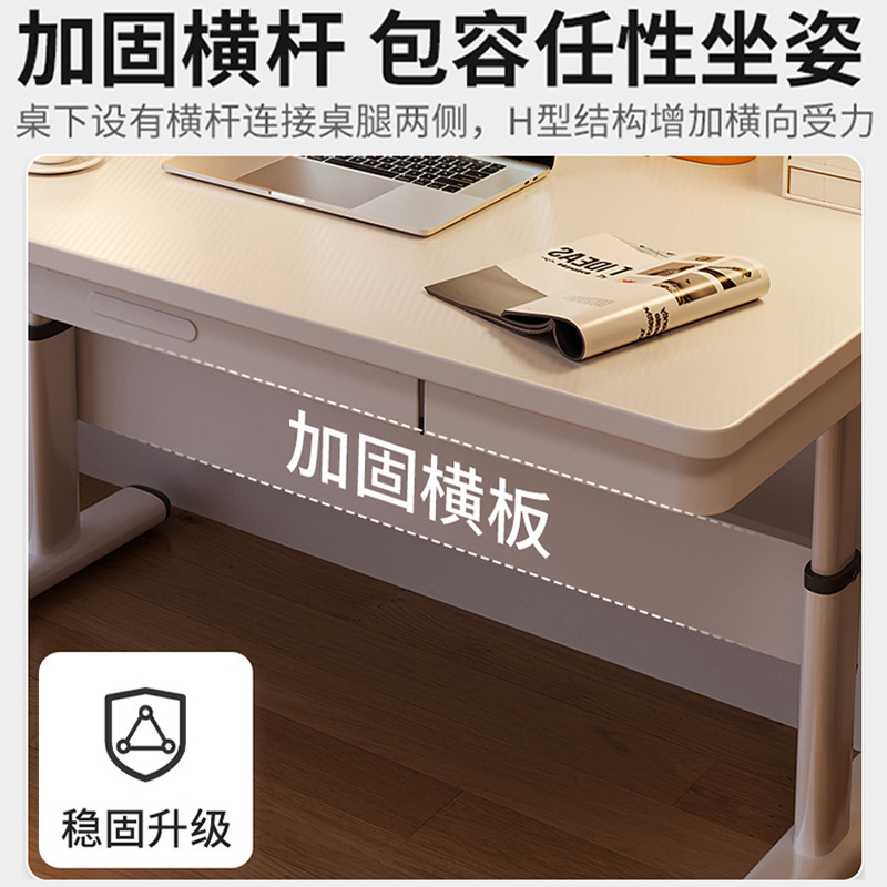Mesa de elevación manual Mesa de estudio Mesa de computadora doméstica Mesa de escritorio Mesa de escritorio dormitorio Mesa de escritorio simple