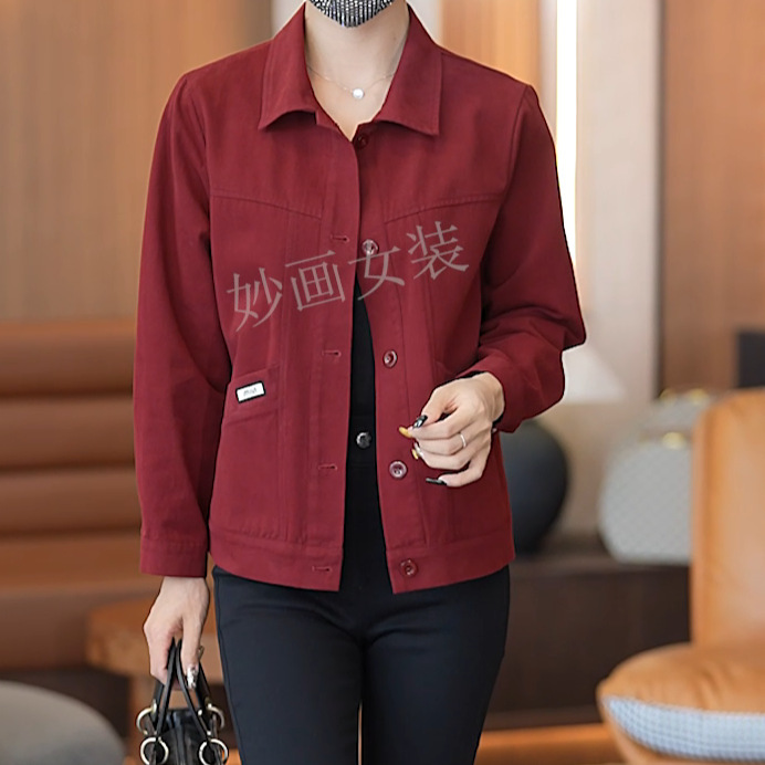 时尚水洗牛仔短外套女2025秋季新款宽松显瘦纯色百搭洋气夹克上衣|undefined
