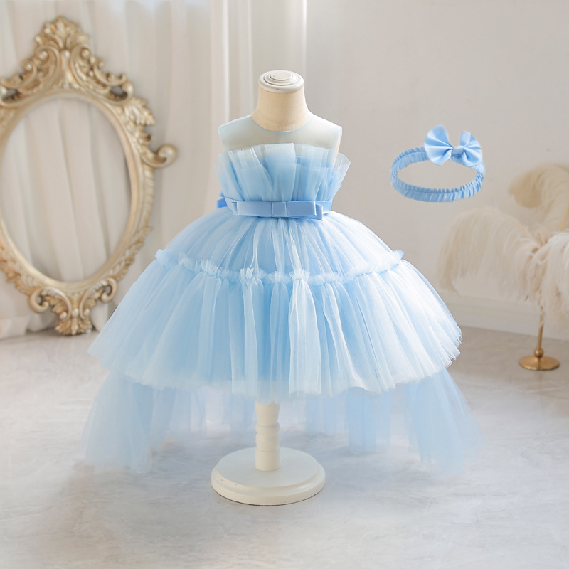 Vestido de malla para niñas vestido para niños 2023 Nuevo vestido de princesa para niña vestido de niña de alta gama al por mayor