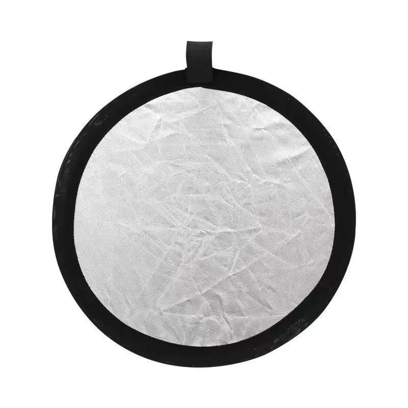 Reflector, round handheld small fill light, gold and silver