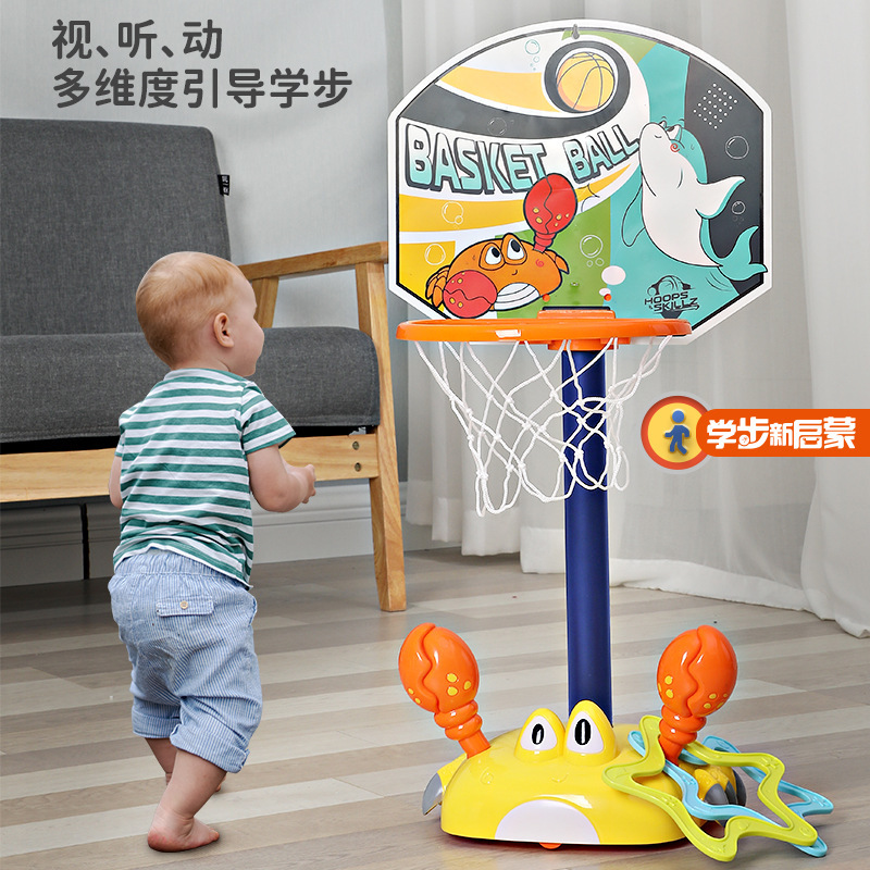 Children's Crab Baby Basketball Rack Movable Shooting Rack Boys Indoor Sports Training Ball Toys Sheng Ying