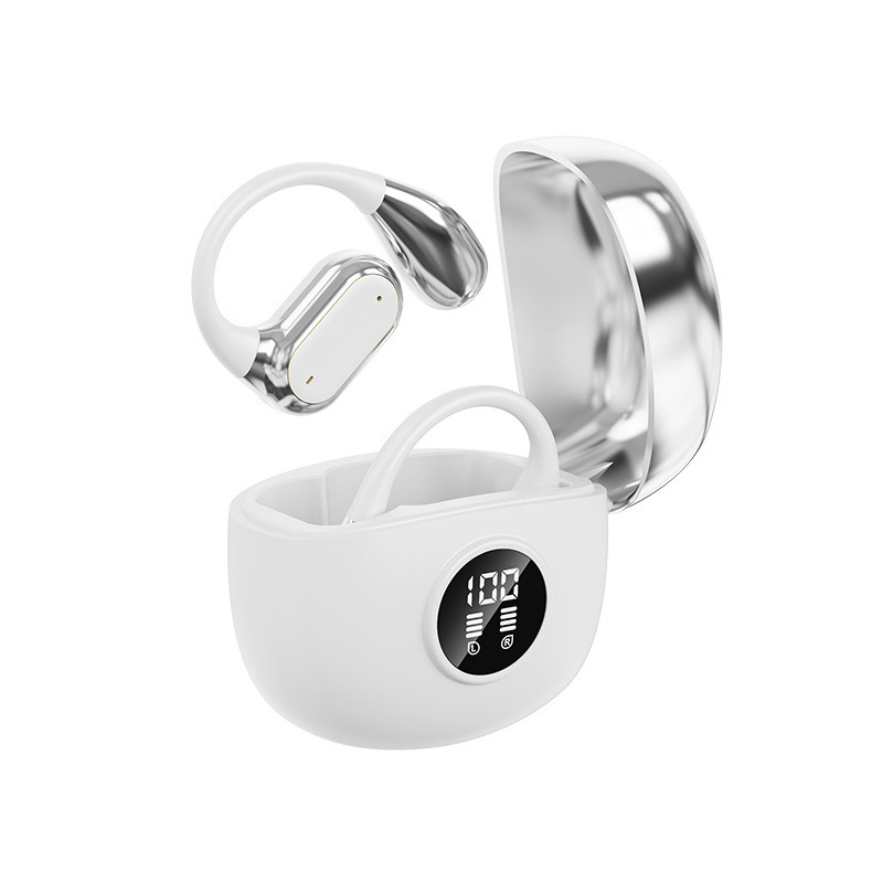 Audífonos Bluetooth AirMAX Transfronterizos, Intrauditivos, Pantalla Táctil LCD a Color, Reducción de Ruido, Modelo Transparente, Batería de Ultra Larga Duración, Deportivos