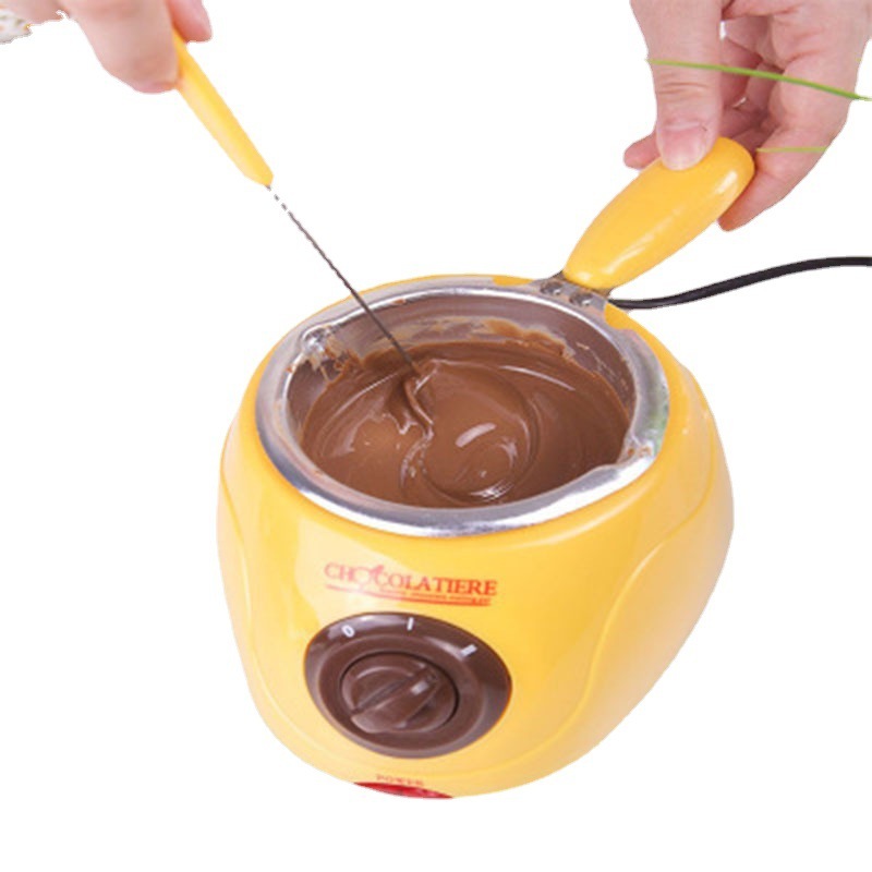 シングルポットチョコレート溶融炉diy手作りチョコレート機械電気加熱溶融鍋鍋金型焙煎ツール|undefined